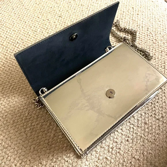 Metallic Silver Skull Shoulder Bag - Picture 12 of 16